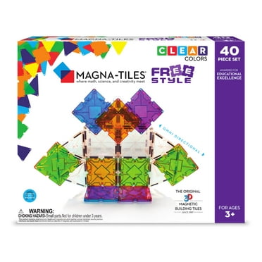 Magna-Tiles 100-Piece Clear Colors Set ? The Original, Award 