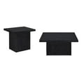 thumbnail image 1 of Coaster Devar 2-piece Square Engineered Wood Coffee Table Set in Black, 1 of 15