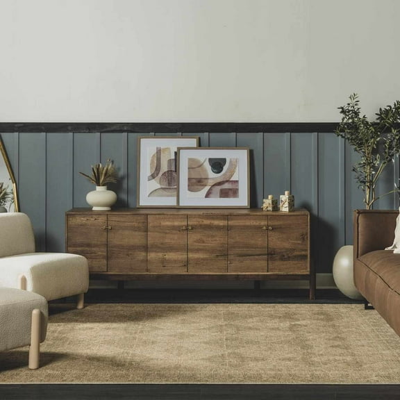 Hauteloom Aurica Living Room, Bedroom Area Rug - Traditional - Olive, Peach, Light Brown - 2'2" x 3'9"