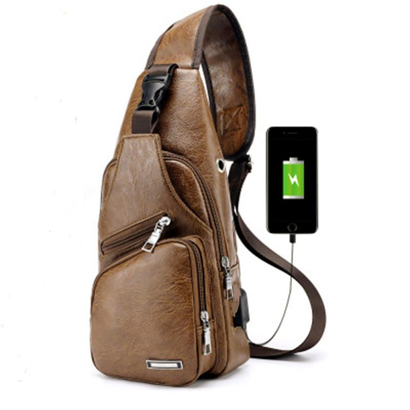 leather mens crossbody bag