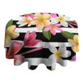 thumbnail image 4 of Pioneer Flower Floral Print Pattern Round Tablecloth 60"x60",Wrinkle Wipeable Table Cloth for Kitchen Dining Room Picnic Patio Party, 4 of 6