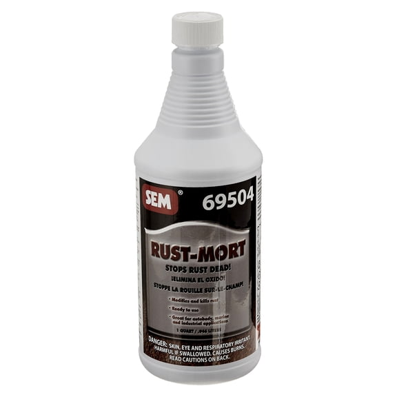 SEM 69504 Rust Mort Acidic Compound, Green, 1 qt Bottle
