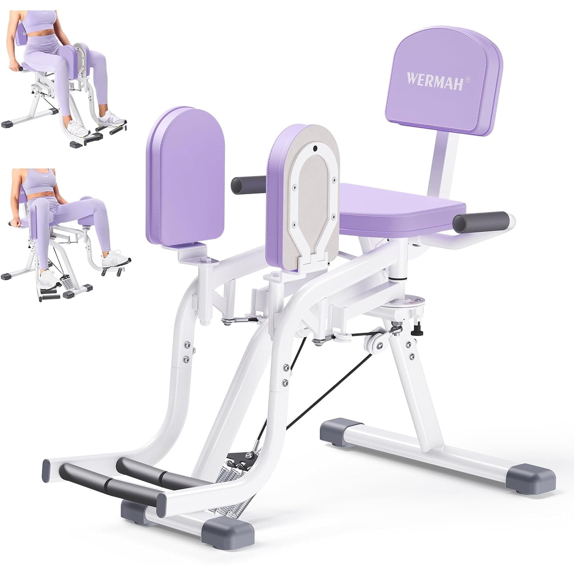 Hip Abduction Machine, Inner and Outer Thigh Machine for Home Gym, Abductor Adductor Machine for Women, Compact Glute Workout Machine for Strength Training