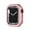Pink, variant on Bling Double-Rows Rhinestone Bumper Case for Apple watch 42/44/45/46/49mm,Diamond Protective Cover for Women,Hard PC Frame Protector for iWatch Series 10 9 8 7 6 SE 5 4 3 2 1 Ultra,Pink