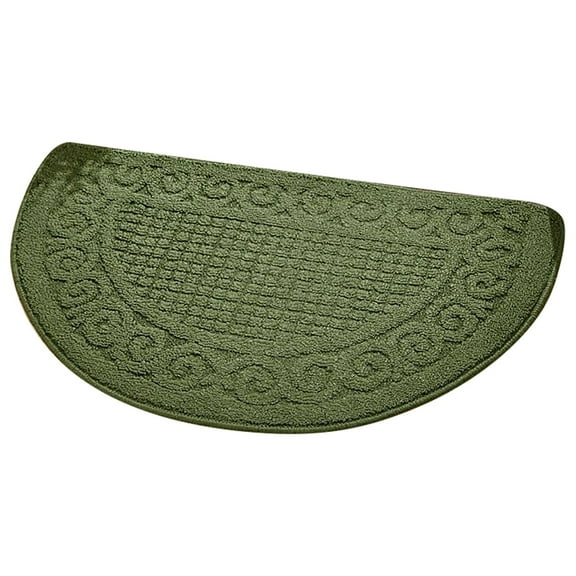 BinKFF Kitchen Mats for Floor, Kitchen Rugs Non Slip Washable, Half Round Non-Slip Kitchen Bedroom Toilet Doormat Floor Rug Mat Keeps Your Floors Clean Decorative Design