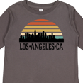 thumbnail image 4 of Inktastic Los Angeles California Skyline Retro Boys or Girls Long Sleeve Toddler T-Shirt, 4 of 5