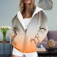 thumbnail image 4 of Ladies Round Neck Long Sleeve Gradient Print Hoodie Fashion Loose Top, 4 of 4