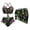 Skull Mushroom, variant on Skull 3 Pcs Set Women's Drawstring Bathing Suit with Short Sarongs - Mushroom Quick Dry High Waisted Swimwear Sets Great for Summer Holiday Outfit