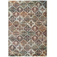 thumbnail image 2 of Tribute Azalea Distressed Vintage Floral Lattice 5x8 Area Rug in Multicolored, 2 of 8