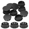 thumbnail image 1 of Uxcell 10pcs Tapones de Agujero de Nylon, Tapones de Agujero Redondo para Tornillos de 1-2/7" (32mm), Negro, 1 of 7