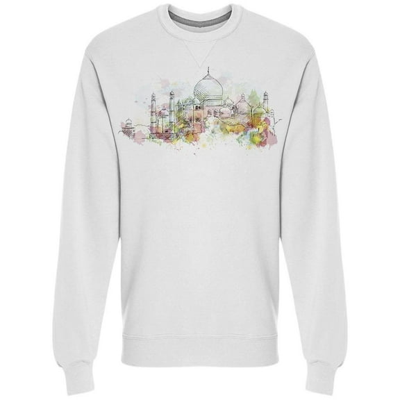 Sketch Of Taj Mahal Sweatshirt Men's -Image by Shutterstock