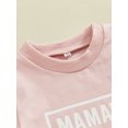 thumbnail image 5 of vera natura Baby Boy Summer Outfits Short Sleeve Letter Printed T-Shirt + Pocket Shorts Set Clothes, 5 of 9