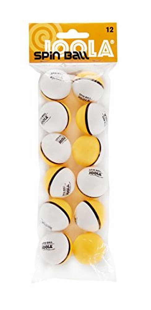 JOOLA Spinballs Table Tennis Balls, Orange/White, 12ct