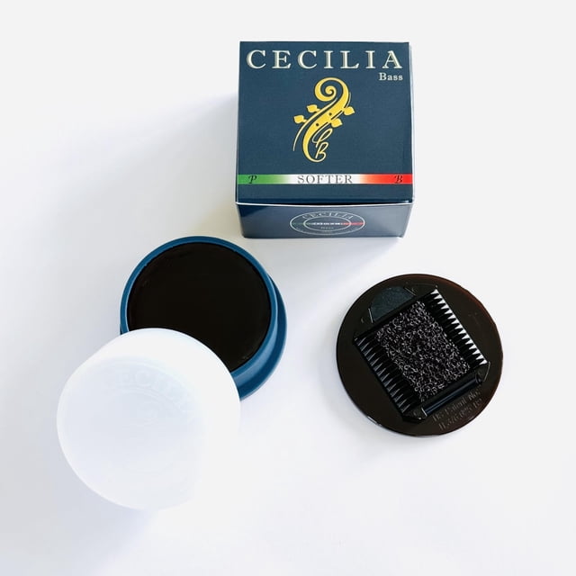 CECILIA Colophane pour Achigan Formule 'plus Douce', Colophane Spécialement Formulée pour Arcs d'Achigan avec Étaleur de Colophane Inclus