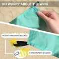 thumbnail image 2 of Beach Blanket Waterproof Oversized 95”x 80”,Ideal for 3-7 Adults. Stay Sand-Free during Travel, Hiking, and Camping with this Stylish Ocean-Style Picnic Mat., 2 of 8