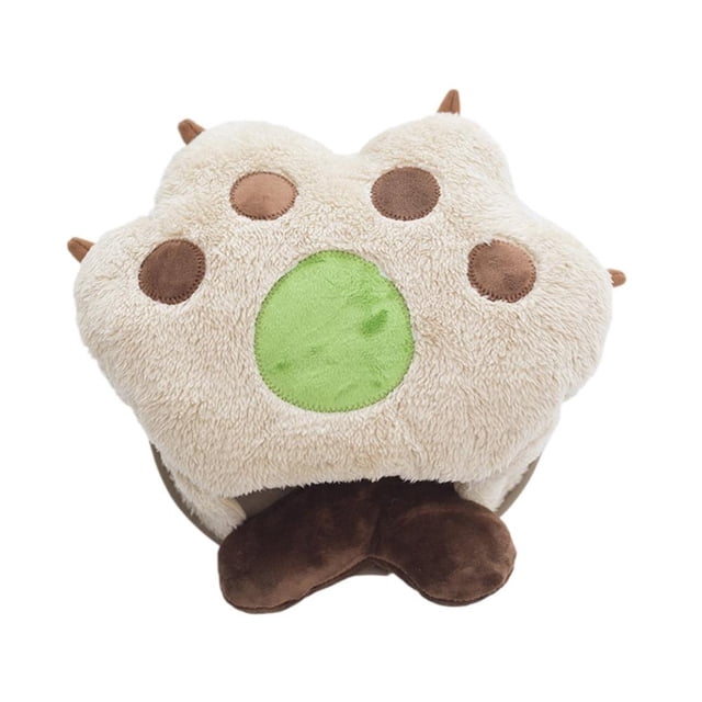 Winter Plush Heated Mouse Pad - Hand Warmer with Wrist Guard for Computer Material Snowflake Plush Long Mouse Pad
