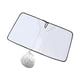 thumbnail image 4 of Protector de parasol plegable para parabrisas que mantiene la cubierta de su vehículo para SUV sedanes. Argenta revestida L, 4 of 9