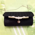 thumbnail image 4 of 2X Bolso de Noche para Las Mujeres Bolsa de Purpurina Banquete Fiesta para Mujeres Chicas Boda Garras Bolso Cadena Bolsa de Hombro (Negro), 4 of 6