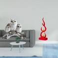 thumbnail image 2 of Escultura Moderna De Búho En Forma De Fuego, Figura De Resina, Adorno De Mesa, Estatua Abstracta De Animal Para Sala De Estar, Oficina, Armario, Decoración, Mesita De Noche, Patio, 2 of 8