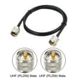 thumbnail image 2 of Uxcell RG58 RF Coax Cable UHF () Male to UHF () Male Antenna Cable 3ft, 2 of 5