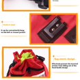 thumbnail image 5 of Red waist bag Pack for Women Men, Crossbody Bag Large Capacity & Water Resistant Fashion Bum Bags for Hiking Running, 5 of 5