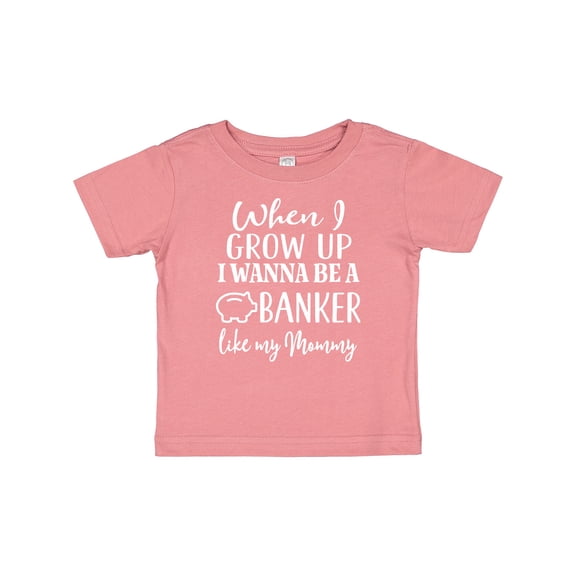 Inktastic Banker Like Mommy Future Job Boys or Girls Baby T-Shirt
