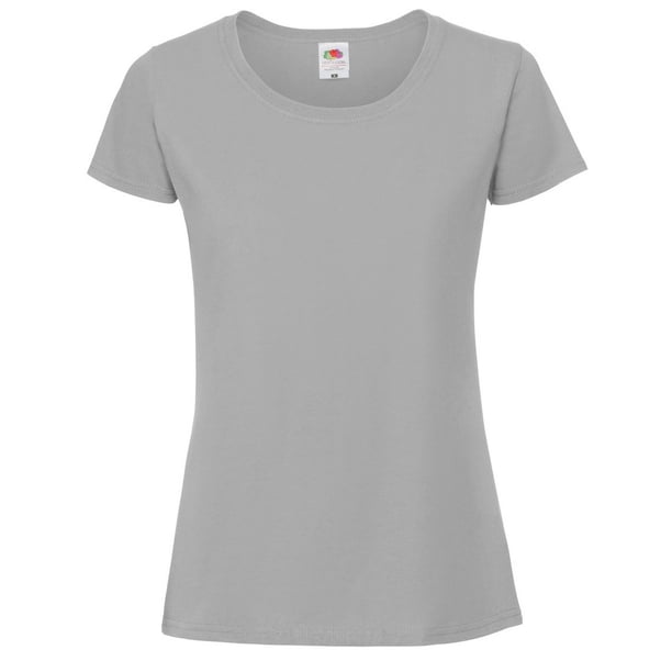 Fruit Of The Loom - Camiseta de algodón Ringspun para mujer (Gris Metal)
