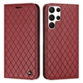thumbnail image 1 of Galaxy S23 Ultra Wallet Case, Premium PU Leather Magnetic Flip Case with Card Slots Kickstand, Luxury Protective Folio Cover Compatible with Samsung Galaxy S23 Ultra,Red, 1 of 11
