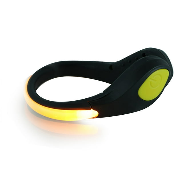 Workhe 2 Pcs Pinces à Chaussures Lumineuses d'Extérieur Pinces à Chaussures à Lumière Réfléchissante Lampe d'Avertissement de Course Nocturne de Sécurité Sportive à DEL