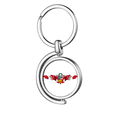 thumbnail image 1 of Perú bandera emblema nacional Rotating keychain Metal Keyring Holder, 1 of 2