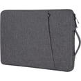thumbnail image 1 of wqlpp-13.3 14 Inch Laptop Sleeve for 13 Inch MacBook Air 14 Inch MacBook Pro, 13 13.5 14 Inch Notebook Ultrabook Chromebook Computer Tablet iPad Shockproof Protective Bag Case with Handle, Dark Gray, 1 of 4