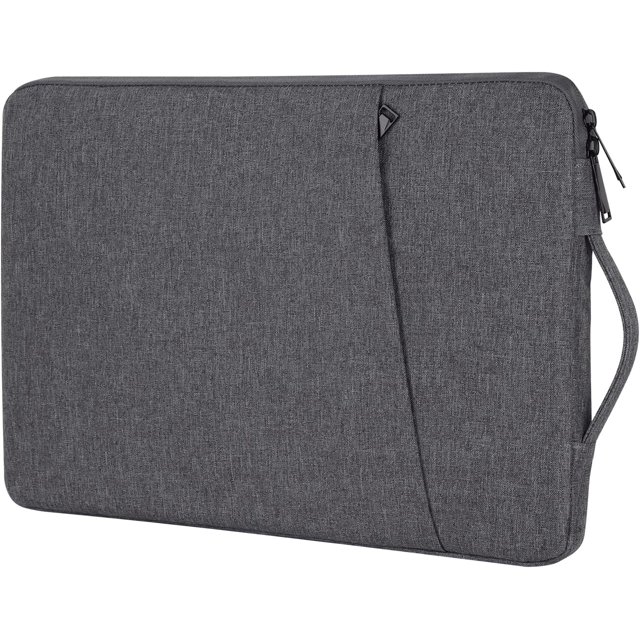 wqlpp-13.3 14 Inch Laptop Sleeve for 13 Inch MacBook Air 14 Inch MacBook Pro, 13 13.5 14 Inch Notebook Ultrabook Chromebook Computer Tablet iPad Shockproof Protective Bag Case with Handle, Dark Gray