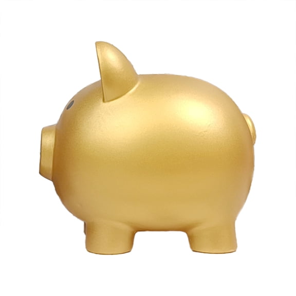 BINGLI Plastic Piggy Bank for Kids, Cute Cartoon Animal Coin Money Bank for Boys Girls, Creative Savings Bank Gift for Children, Durable Pig Shaped Bank with Slot