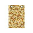 thumbnail image 1 of Floral Hanging Pocket Organizer, Continuous Flower Warm Sunny Tones, Printed Polyester Storage Bag with Pockets, 14" x 20", Burnt Orange Pale Yellow, 1 of 2