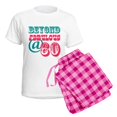 thumbnail image 5 of CafePress - Beyond Fabulous 60Th Birthday Women's Light Pajama - Women's Short Sleeve Print T-Shirt and Pants Light Cotton Pajama Set, 5 of 7