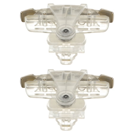 Yardwe Game Joystick Buttons for Mobile Gaming Transparent Plastic Metal Continuous Shooting 1 Pair