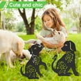 thumbnail image 5 of Summerkimy 2Pcs Cat Garden Stakes Metal Garden Animal Statues Decorative Black Dog Silhouette Lawn Stakes Creative Cat Yard Art Decor Heavy-Duty Animal Garden Stakes for Outdoor Garden Yard, 5 of 11