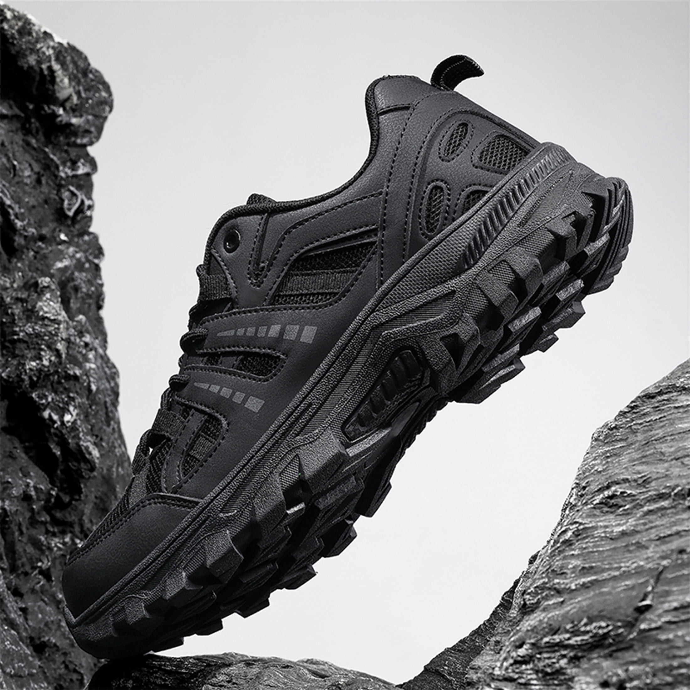 YOURDIARY Men Women Breathable Hiking Shoes Durable Non-Slip Trail Sneakers for Camping Hiking