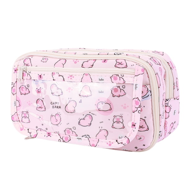 Estuche para Lápices y Bolígrafos Btafrte Rosa para Escuela Primaria