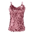 thumbnail image 4 of KHONTS Women's Sequin Tops Glitter Party Strappy Tank Top Sparkle Cami RD1 S, 4 of 5
