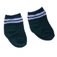 thumbnail image 3 of Par de Calcetines para Ropa de Muñeca Americana de 18 '' Rayas Negras Rojas Verde Sunnimix Dolls Stripes Socks, 3 of 4