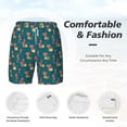thumbnail image 3 of Balery Frog and Mushrooms Mens Swim Trunks Swim Shorts for Men Quick Dry Inseam Beach Shorts with Compression Liner Pocket-Medium, 3 of 9