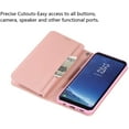 thumbnail image 4 of Wallet Case for Samsung Galaxy S9,Magnetic Handbag Zipper Pocket PU Leather Flip with 9 Card Slots and Wrist Strap Folio TPU Inner Stand Case for Samsung Galaxy S9 - Rose Gold, 4 of 14
