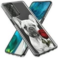 thumbnail image 2 of MUNDAZE Motorola Moto G Power French Bulldog Red Rose Pencil Drawing Double Layer Phone Case Cover, 2 of 4