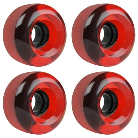 LONGBOARD CRUISER WHEELS SET 62mm x 38mm 83A 186C Red Clear price history on PriceWatchPro