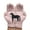 PINK, variant on Full Finger Gloves for Women Winter Warm Cute Irrgular Horse Knitted Mittens