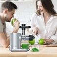 thumbnail image 3 of Gymax Horizontal Juicer Machine Cold Press Slow Masticating Juice Extractor Silver, 3 of 10