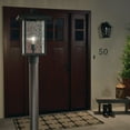 thumbnail image 5 of 1 Light Outdoor Post Lantern With Transitional Inspirations 18.25 Inches Tall By 10.5 Inches Wide-Textured Black Finish Kichler Lighting 49927Bkt, 5 of 6