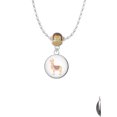 thumbnail image 2 of Delight Jewelry Silvertone Domed Llama Mia Monkey Charm Necklace, 2 of 4