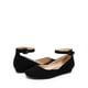 thumbnail image 4 of Zapatos planos de mujer DREAM PAIRS Revona negros con correa al tobillo, 4 of 6
